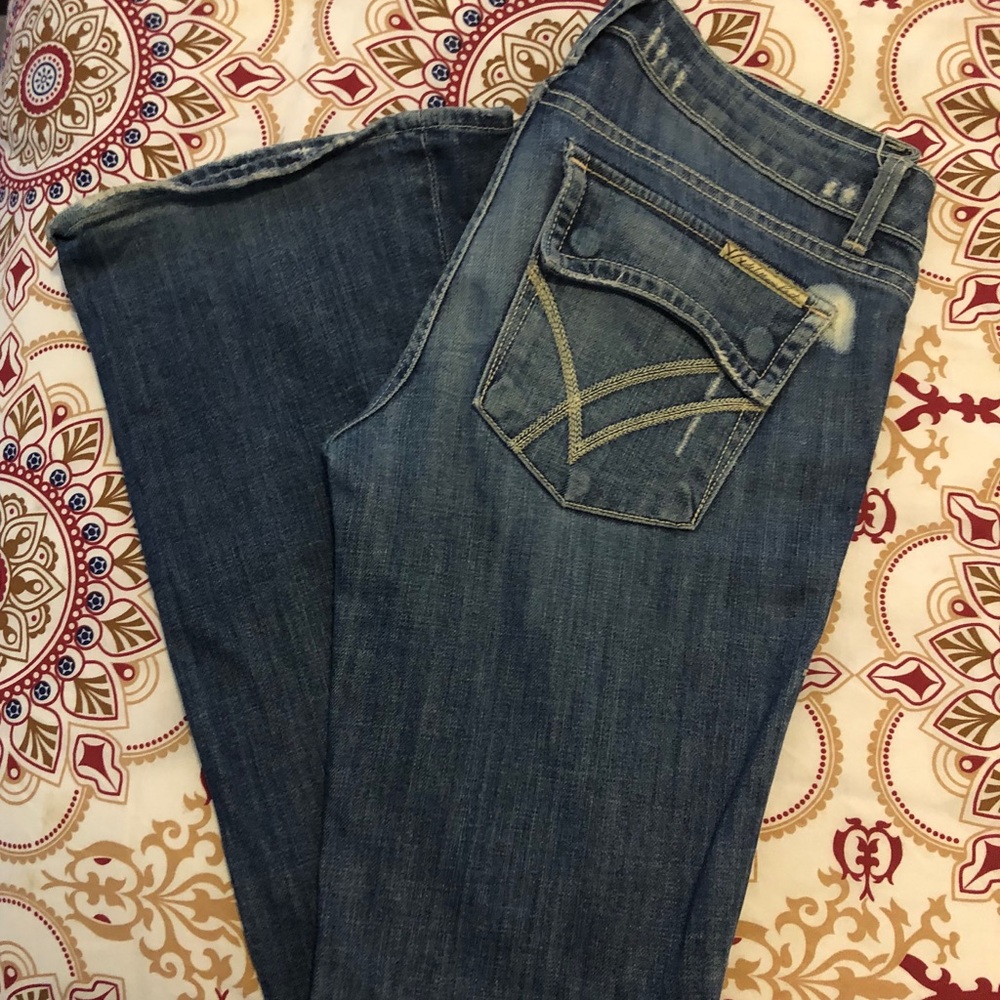 William Rast Belle Flare 28 Distressed low rise